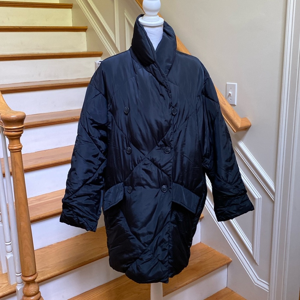 FREE PEOPLE black puffer jacket - Size M